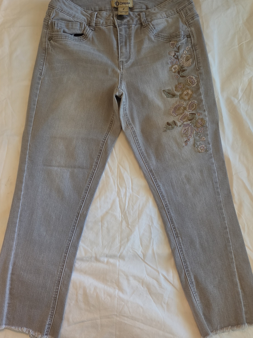 Democracy 'Girlfriend' Women’s Jeans - Gray, Size 8